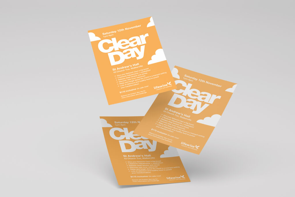 Lifewise "Clear Day" Event Posters