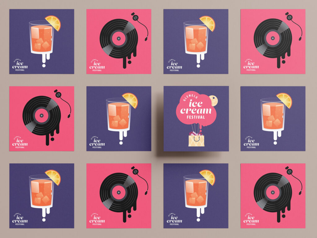 Glenelg Ice Cream Festival Cards, Stickers and More