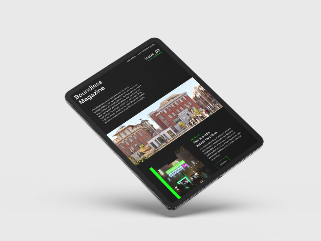 Lot Fourteen Boundless Magazine EDM Design