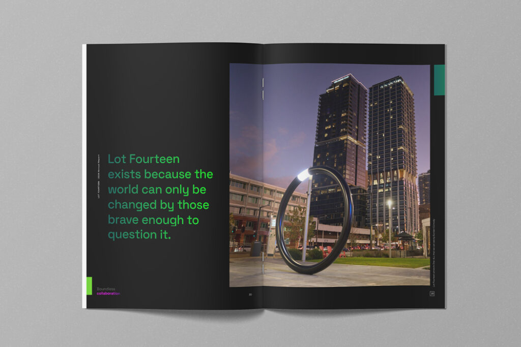 Lot Fourteen Arts and Culture Plan Spread