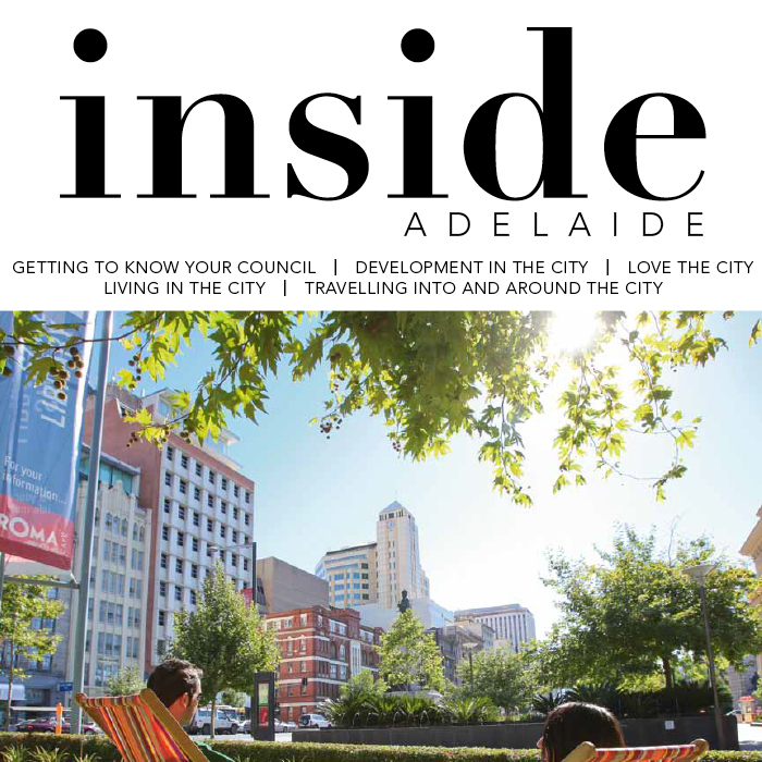 Inside Adelaide Magazine Cover, City of Adelaide