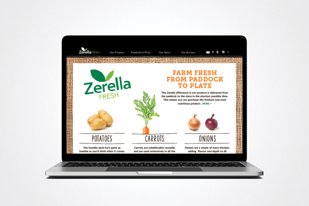 Zerella Fresh Website Build