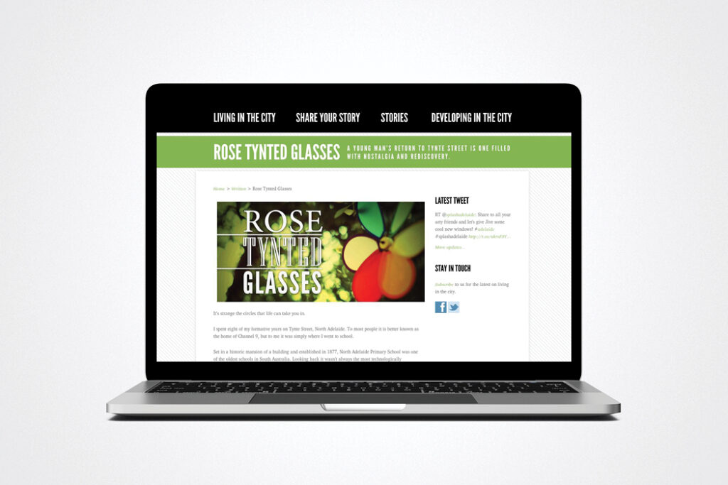 Already Home, City of Adelaide, Website Design Support