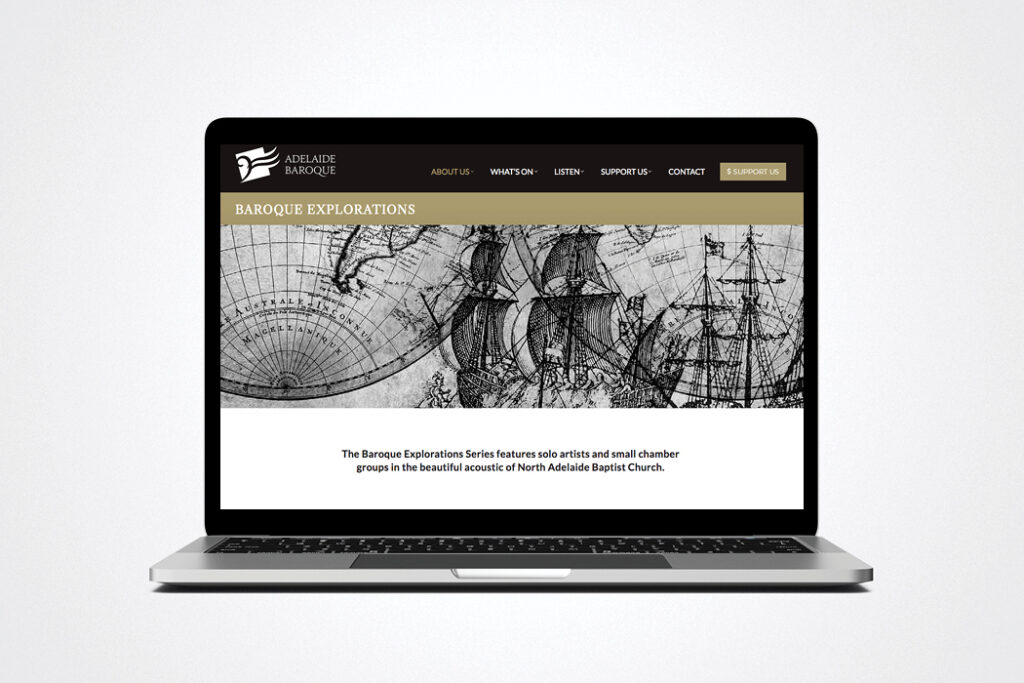 Adelaide Baroque Website Design