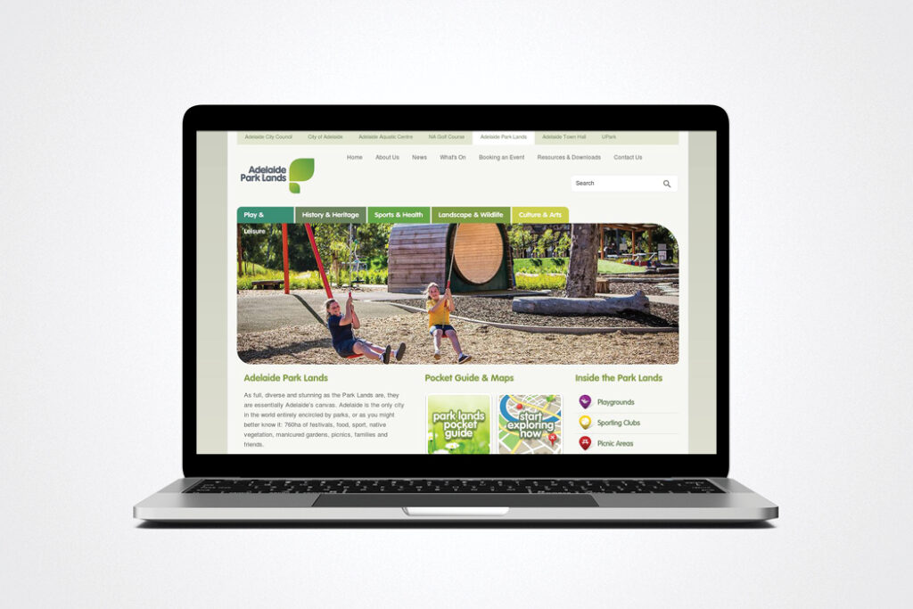 Adelaide Park Lands Website Support