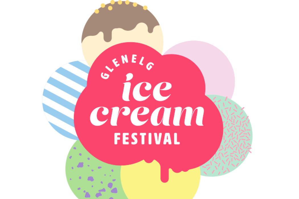Glenelg ice Cream Festival Logo (Flock Creative)