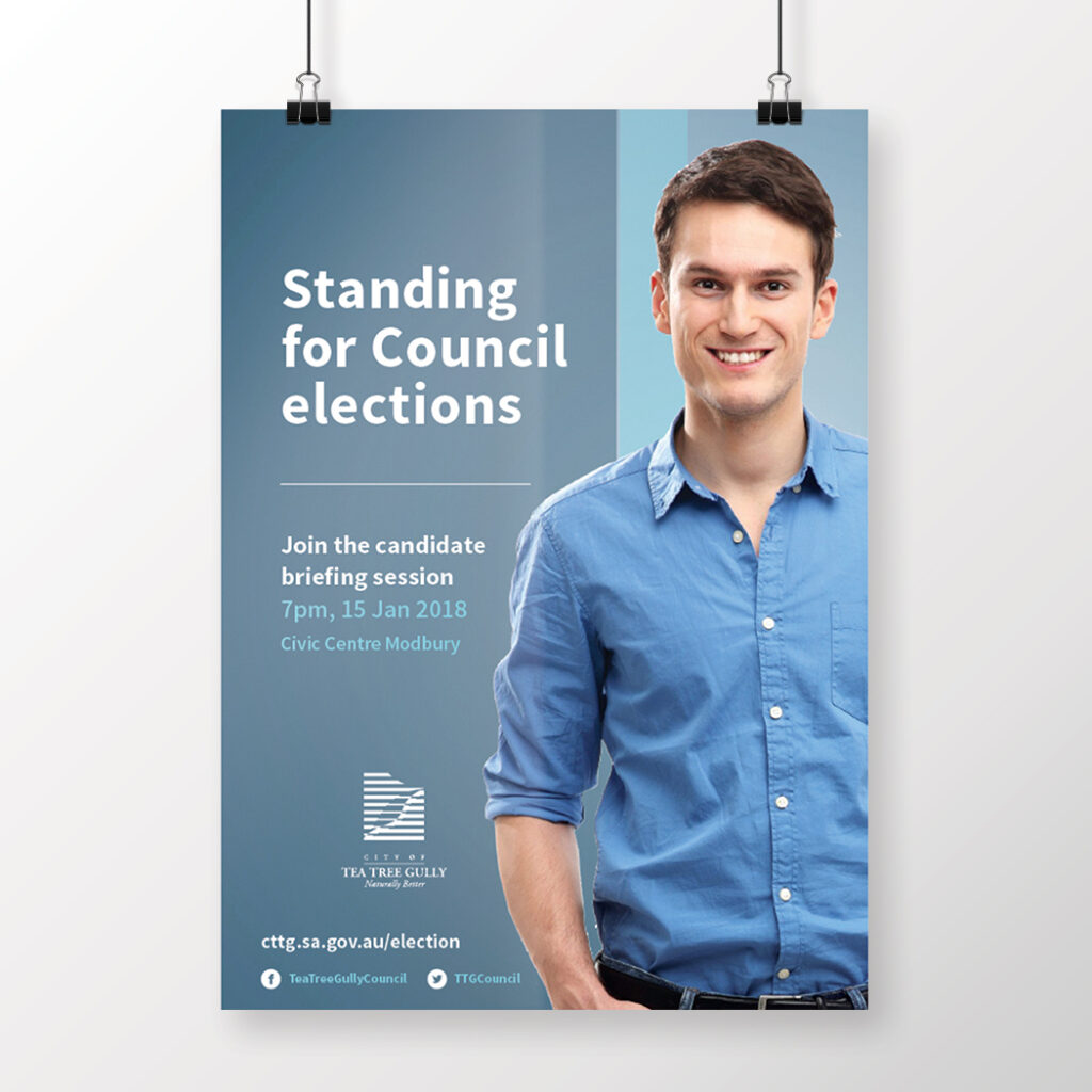 City of Tea Tree Gully Election Poster