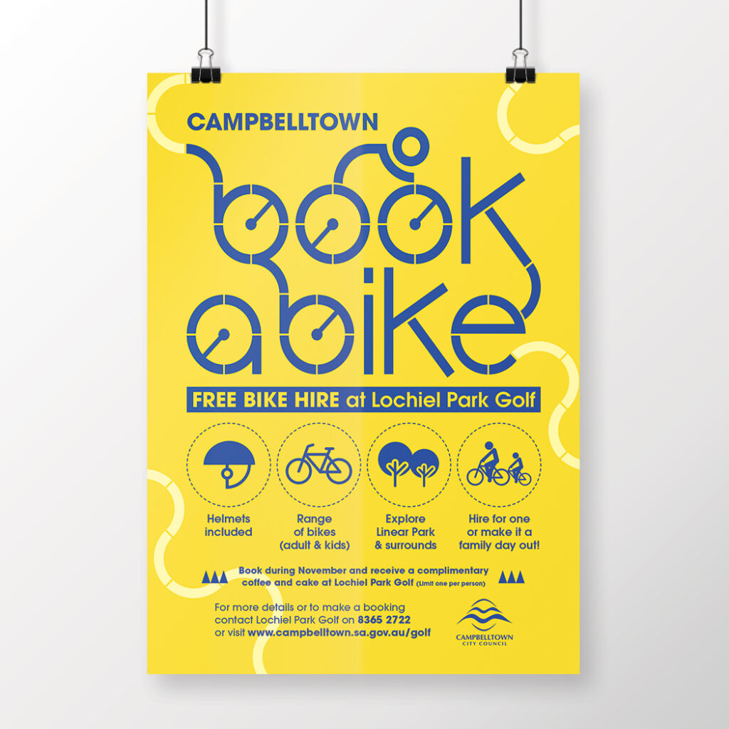 Campbelltown City Council Book A Bike Poster