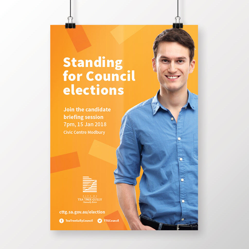 City of Tea Tree Gully Election Poster