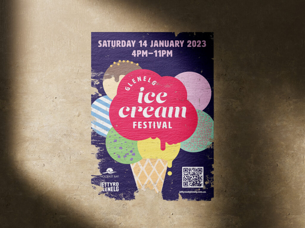 Glenelg Ice Cream Festival Poster